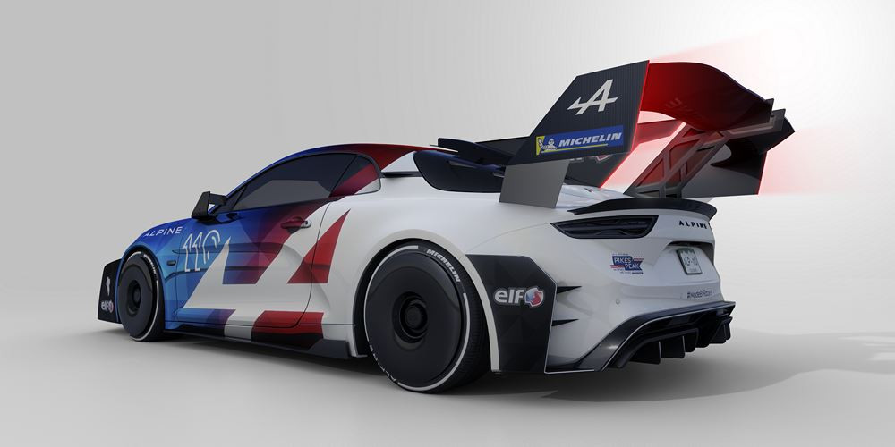 L'Alpine A110 Pikes Peak de 950 kilogrammes développe près de 500 chevaux