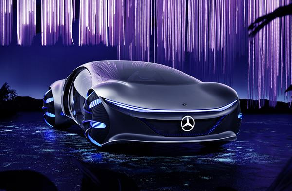 Le Mercedes Vision AVTR zéro émission embarque quatre moteurs électriques