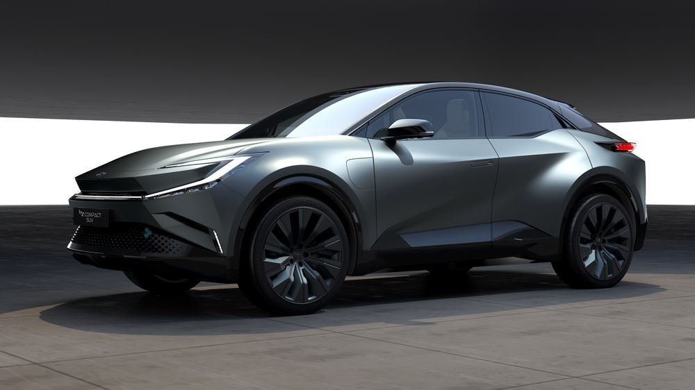 Le Toyota bZ Compact SUV Concept électrique se démarque par son design futuriste