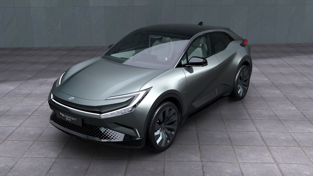 Le Toyota bZ Compact SUV Concept électrique se démarque par son design futuriste