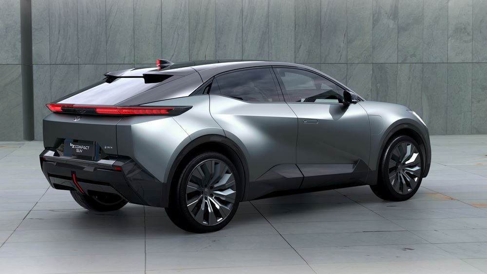 Le Toyota bZ Compact SUV Concept électrique se démarque par son design futuriste