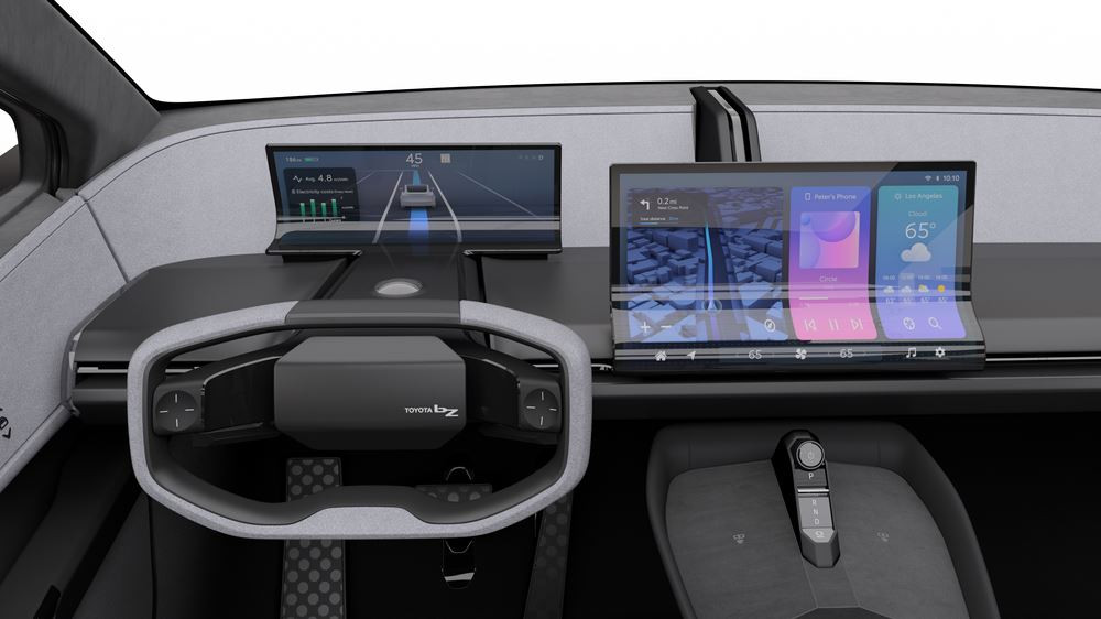 Le Toyota bZ Compact SUV Concept électrique se démarque par son design futuriste