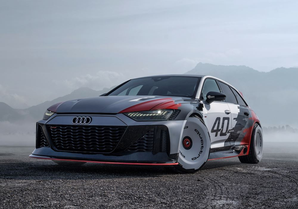 L'Audi RS 6 GTO concept reprend les codes de l'Audi 90 quattro IMSA GTO des années 90