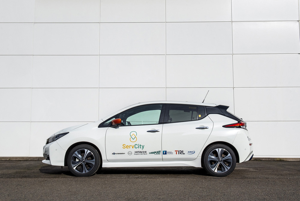 Un véhicule autonome basé sur la Nissan Leaf en test dans les rues de Londres