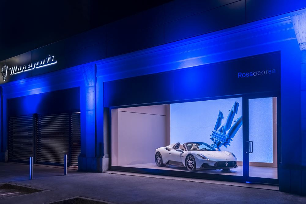 Le concept de magasin Maserati exprime l'artisanat de luxe italien