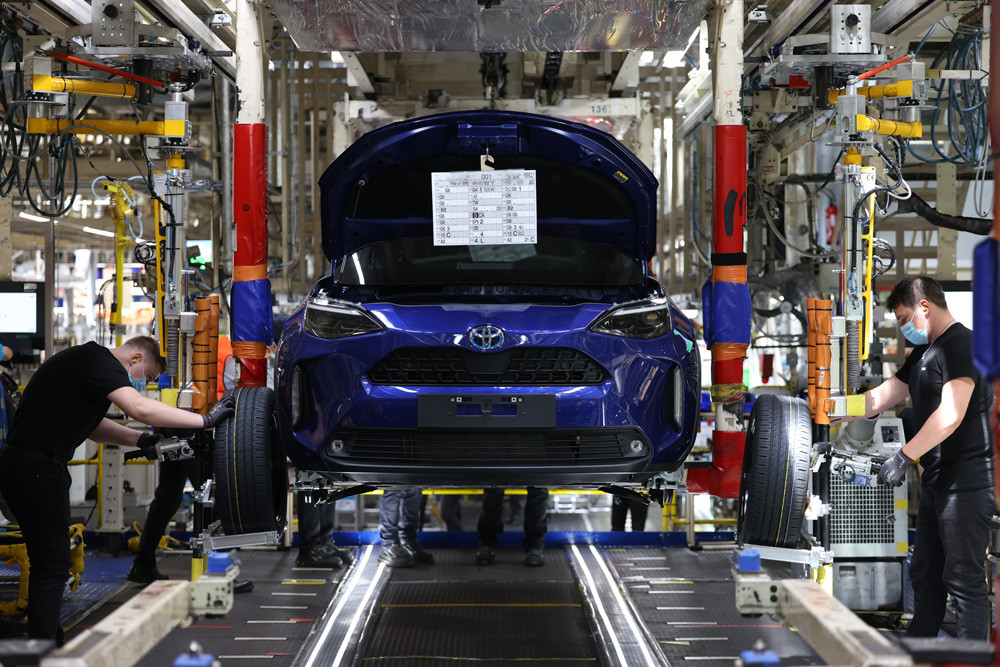 La Toyota Yaris Cross est la voiture la plus produite en France en 2022