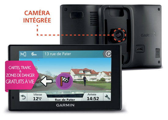 Le GPS Garmin DriveAssist 51 intègre une Dashcam