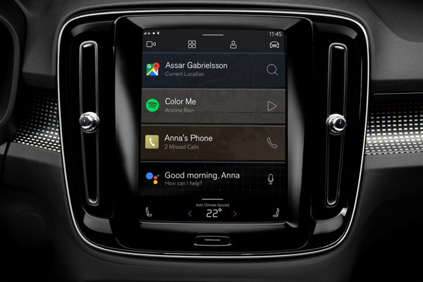 Le système multimédia Volvo sous Android embarque les technologies Google