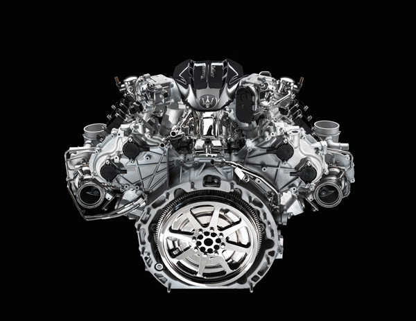 Le moteur Maserati Nettuno 6 cylindres bi-turbo de 3 litres délivre 630 ch