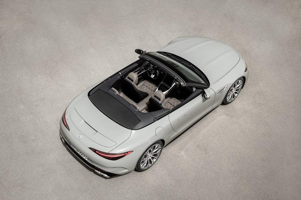 Le Mercedes-AMG SL à capote en tissu revendique un caractère sportif
