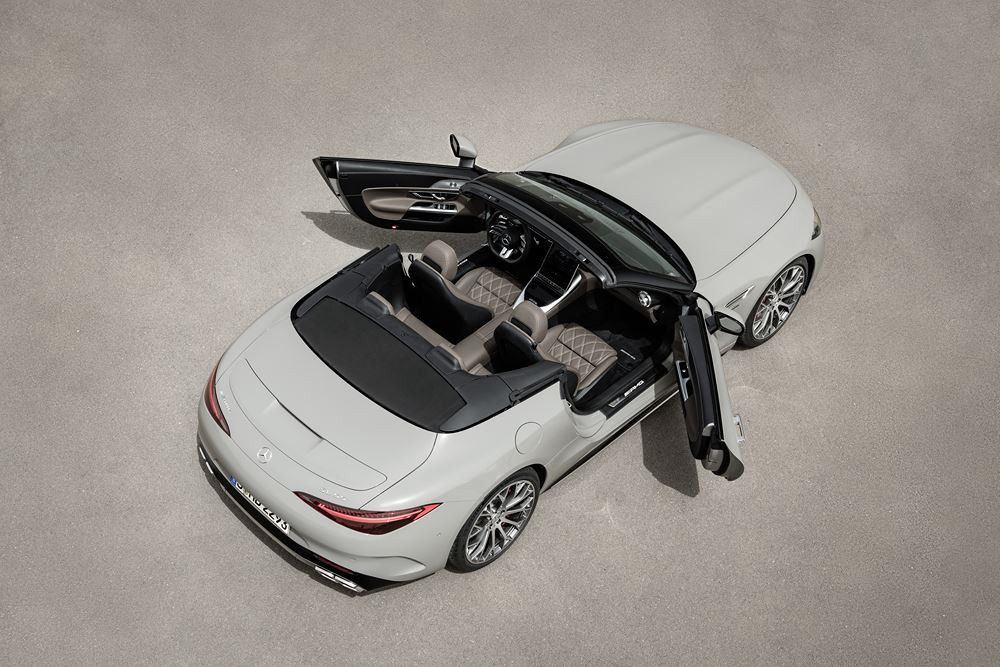 Le Mercedes-AMG SL à capote en tissu revendique un caractère sportif