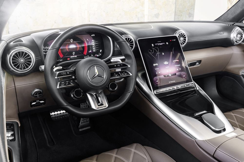 Le Mercedes-AMG SL à capote en tissu revendique un caractère sportif