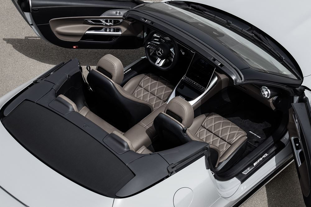 Le Mercedes-AMG SL à capote en tissu revendique un caractère sportif