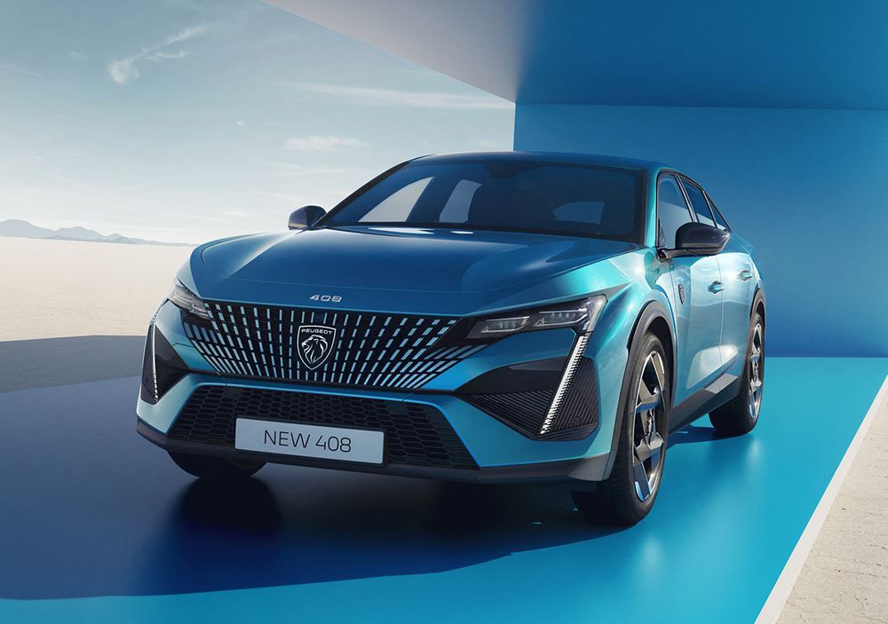 La Peugeot 408 adopte une silhouette fine et élancée de fastback dynamique