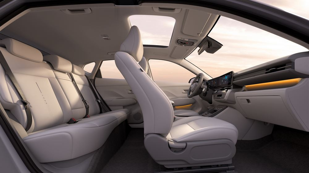 Le SUV Hyundai Kona hybride affiche un design futuriste