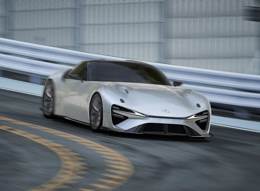 Une voiture de sport électrique hautes performances Lexus en développement