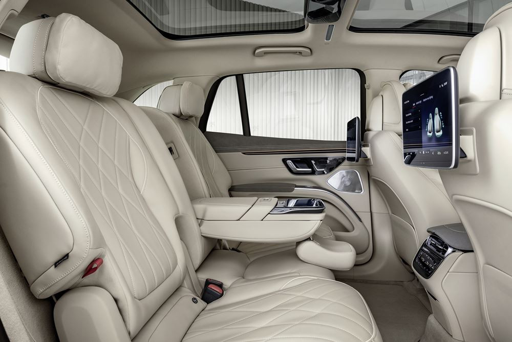 Le Mercedes EQS SUV offre beaucoup d'espace pour un maximum de sept passagers