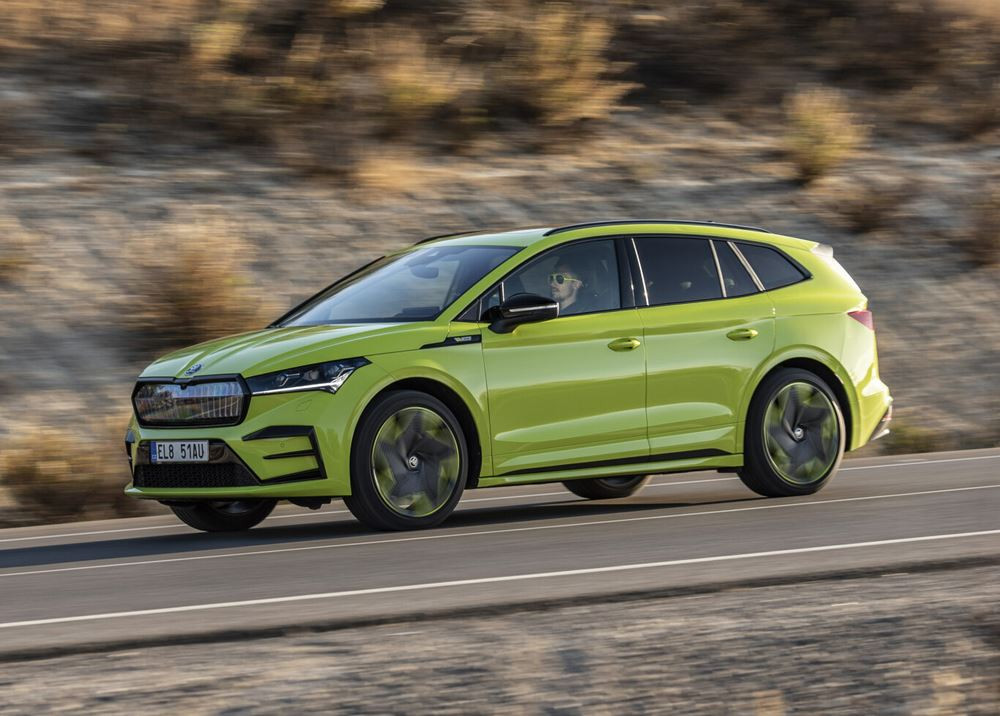 Le SUV électrique Skoda Enyaq RS iV développe 300 ch et 460 Nm de couple