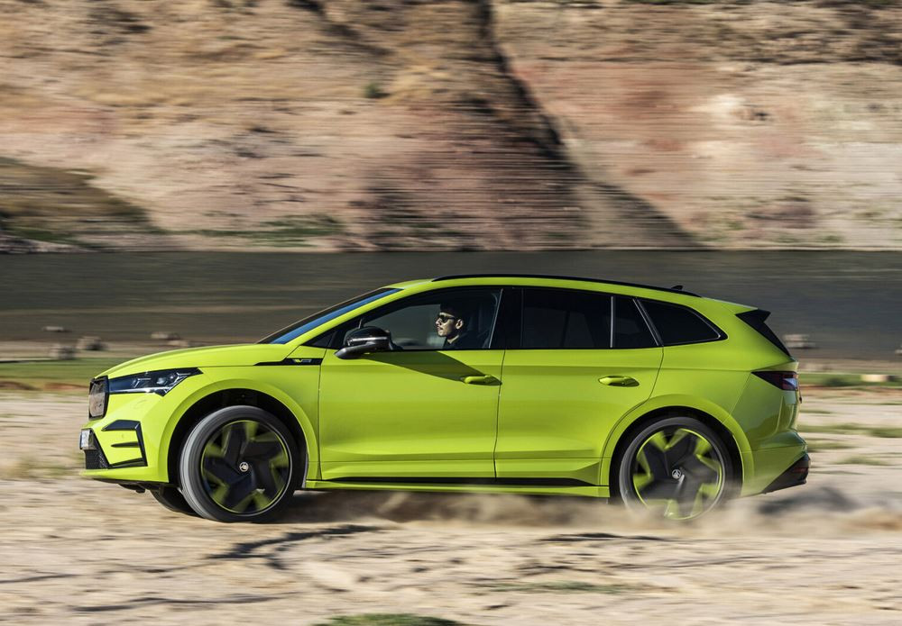 Le SUV électrique Skoda Enyaq RS iV développe 300 ch et 460 Nm de couple
