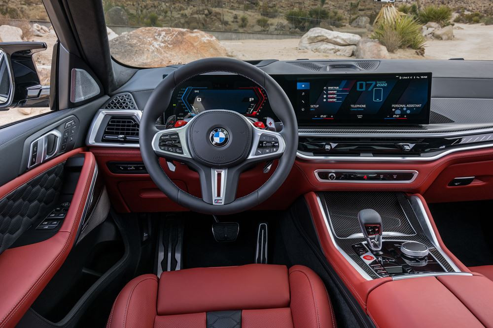La BMW X6 M Competition est propulsée par un moteur V8 à technologie 48V de 625 ch