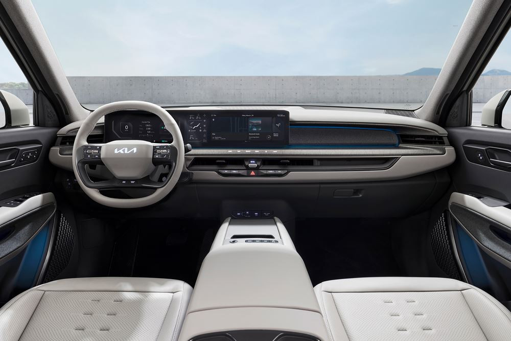 Le grand SUV électrique Kia EV9 affiche un design avant-gardiste