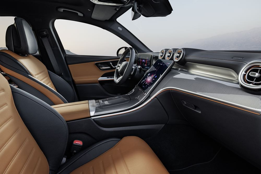 Le Mercedes GLC Coupé affiche une silhouette de coupé sportif