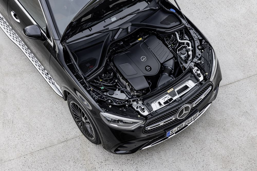 Le Mercedes GLC Coupé affiche une silhouette de coupé sportif