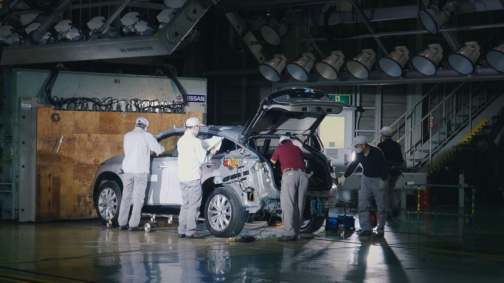 Le crossover coupé électrique Nissan Ariya a été soumis à 400 crash-tests