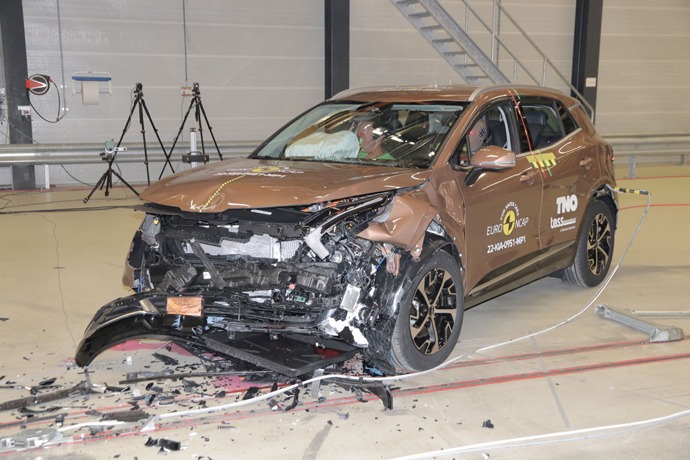 Le Kia Sportage obtient cinq étoiles aux crash-tests Euro NCAP 2022