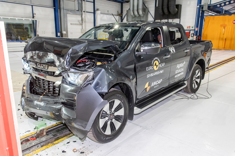 Le pick-up Isuzu D Max Crew Cab obtient cinq étoiles aux crash-tests Euro NCAP 2022