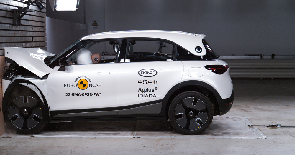 Le SUV urbain électrique smart #1 obtient cinq étoiles aux crash-tests Euro NCAP 2022