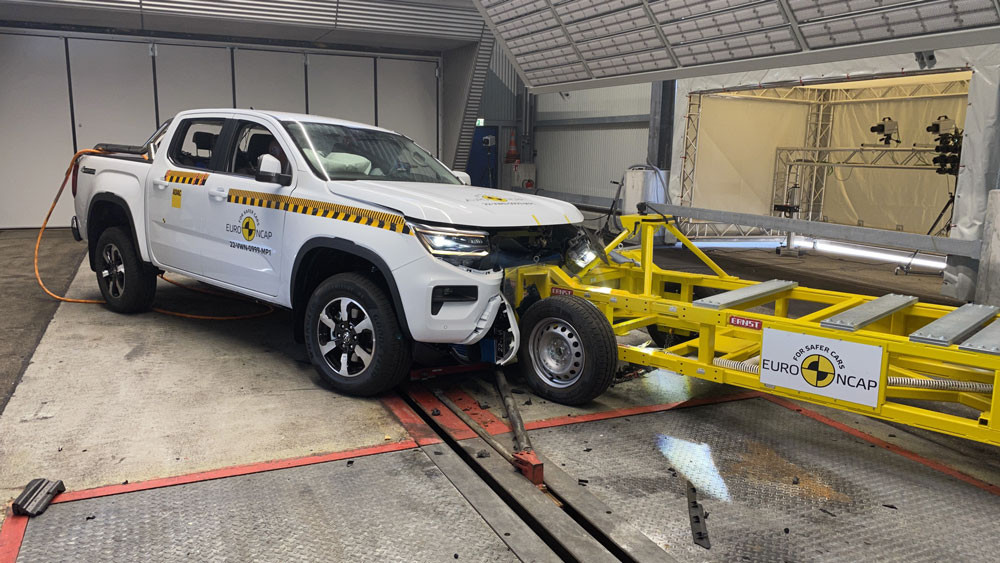 Le pick-up Volkswagen Amarok obtient cinq étoiles aux crash-tests Euro NCAP 2022