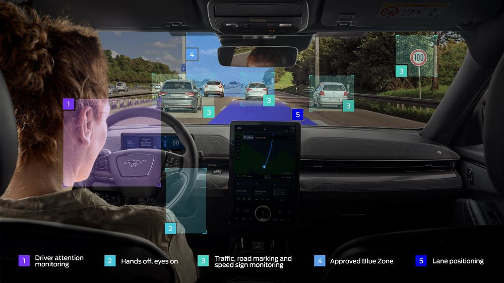 La technologie Ford BlueCruise de conduite mains libres approuvée sur les autoroutes en Grande-Bretagne