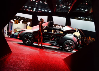 Les hôtesses du Mondial de l'Automobile de Paris 2014
