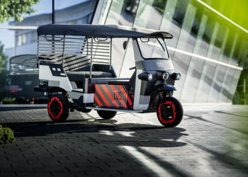 Les modules de batterie Audi e-tron permettent d'électrifier les vélos-taxis en Inde
