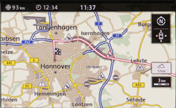 La fonction de navigation « Regular Routes » identifie les perturbations de circulation