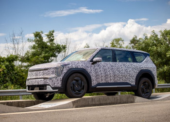 Le grand SUV Kia EV9 électrique soumis à rude épreuve lors de son ultime phase de test