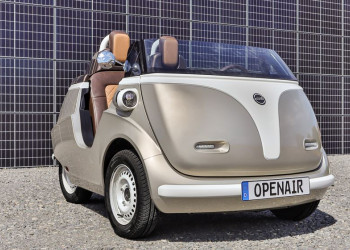 Evetta Openair : une voiturette biplace électrique dont la capote peut être retirée