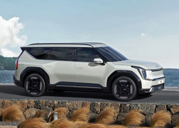 Le grand SUV électrique Kia EV9 affiche un design avant-gardiste