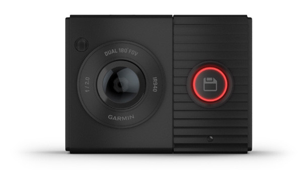 La caméra embarquée double objectif Garmin Tandem assure une couverture complète