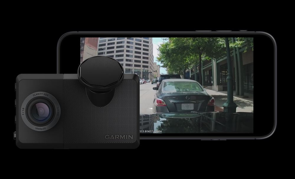 La caméra Garmin Dash Cam Live offre une vue en direct du véhicule avec un abonnement LTE
