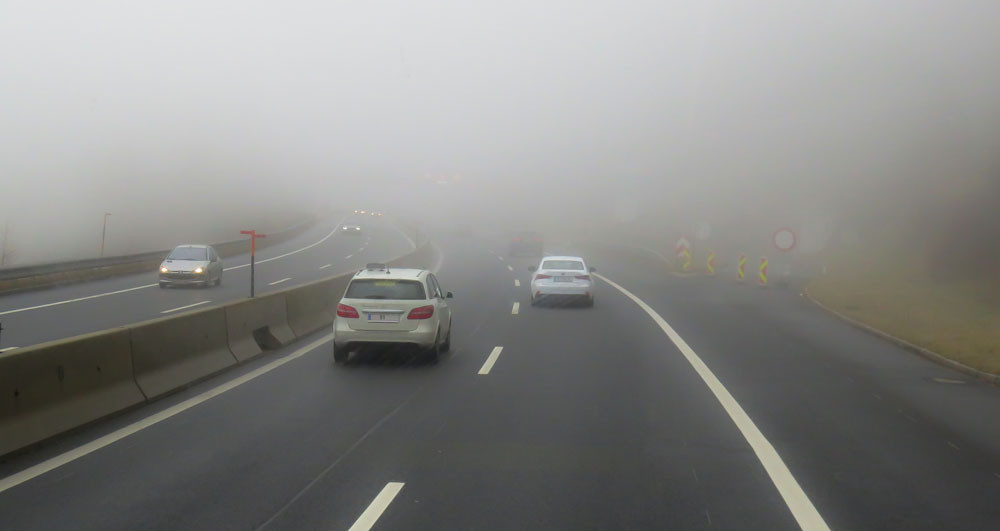 Les automobilistes Français en plein brouillard