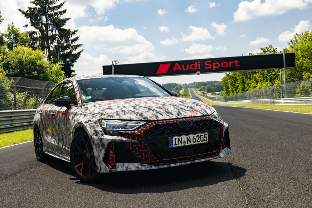L'Audi RS 3 réalise un temps record dans la catégorie compacte sur le Nürburgring-Nordschleife