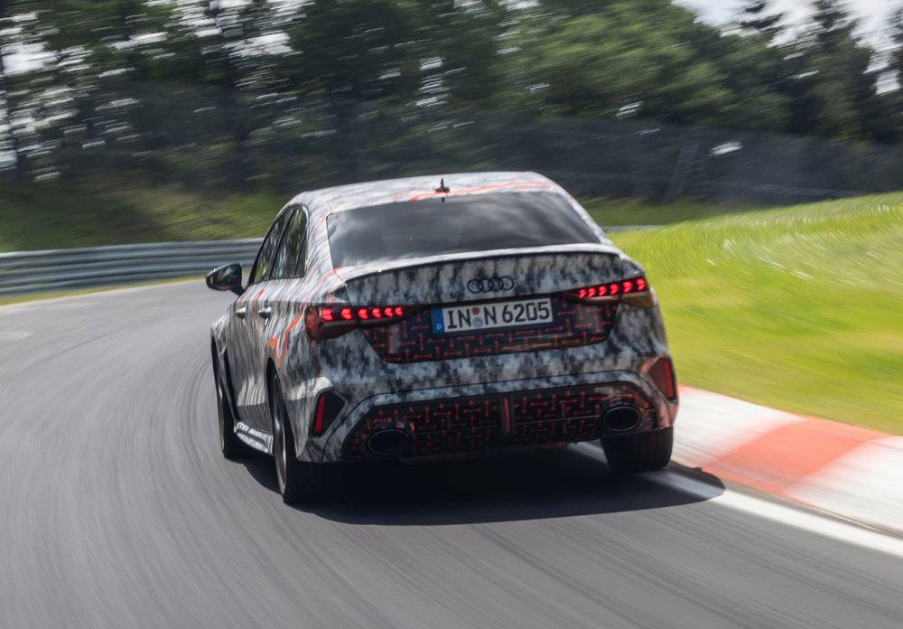 L'Audi RS 3 réalise un temps record dans la catégorie compacte sur le Nürburgring-Nordschleife