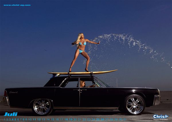 Le calendrier Hot Carwash 2009 de Christian Holzknecht