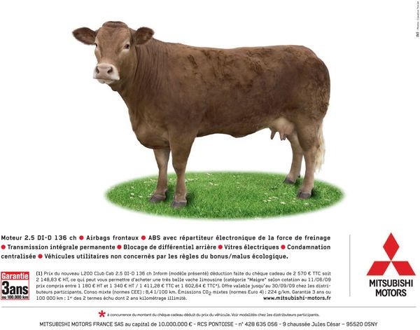 Mitsubishi offre une limousine pour l'achat d'un pick-up L200!