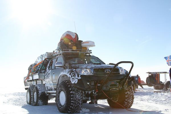 Des Toyota Hilux spécialement préparés à la conquête de l’Antarctique