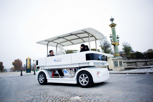 Une navette électrique robotisée sans chauffeur capable de rouler à 20 km/h