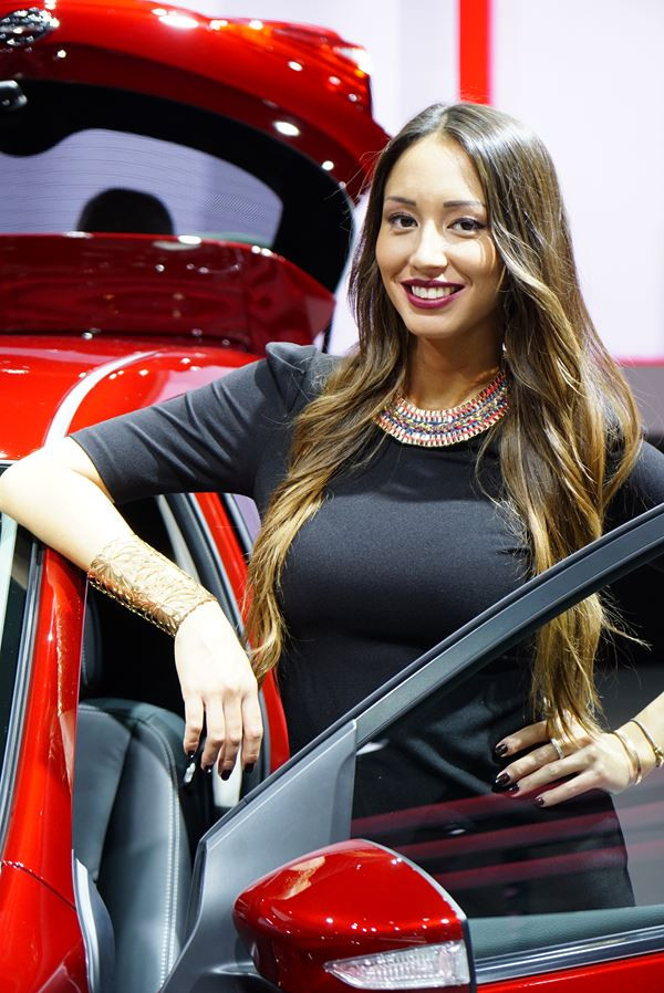 Les hôtesses du Mondial de l'Automobile de Paris 2014