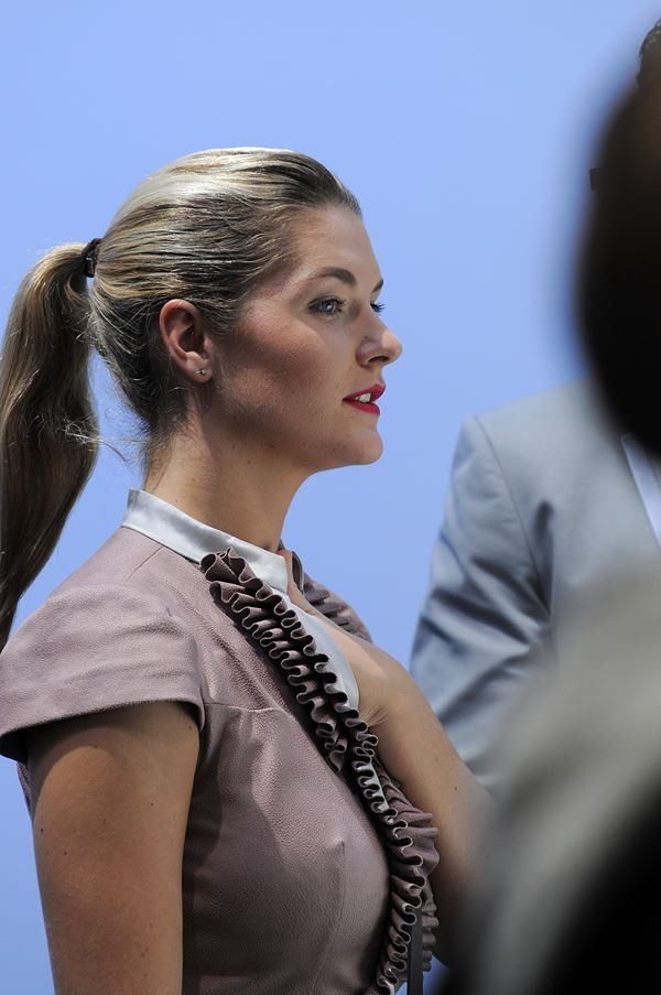 Les hôtesses du Mondial de l'Automobile de Paris 2014